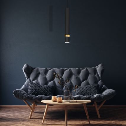 Suspension sur câble JOKER 1xGU10/25W/230V noir/doré