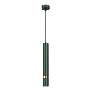 Suspension sur câble JOKER 1xGU10/25W/230V vert/doré