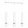 Suspension sur câble JOKER 3xGU10/25W/230V blanc/chrome brillant
