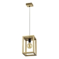 Suspension sur câble KAGO 1xE27/60W/230V chêne mat