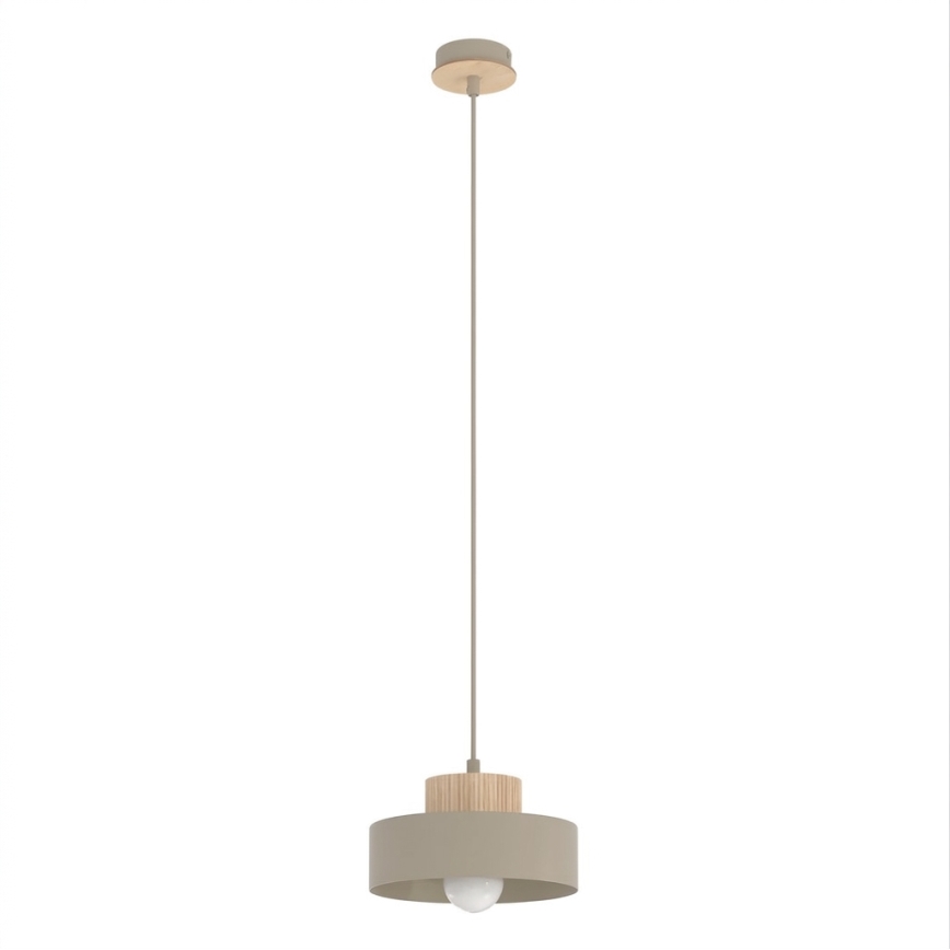 Suspension sur câble KIVI 1xE27/15W/230V beige