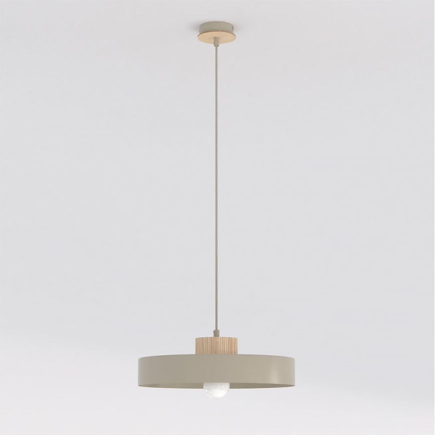 Suspension sur câble KIVI 1xE27/15W/230V beige