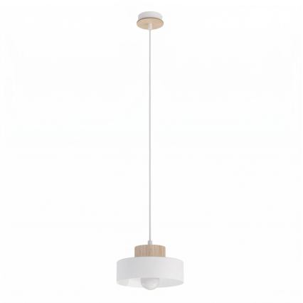 Suspension sur câble KIVI 1xE27/15W/230V blanche