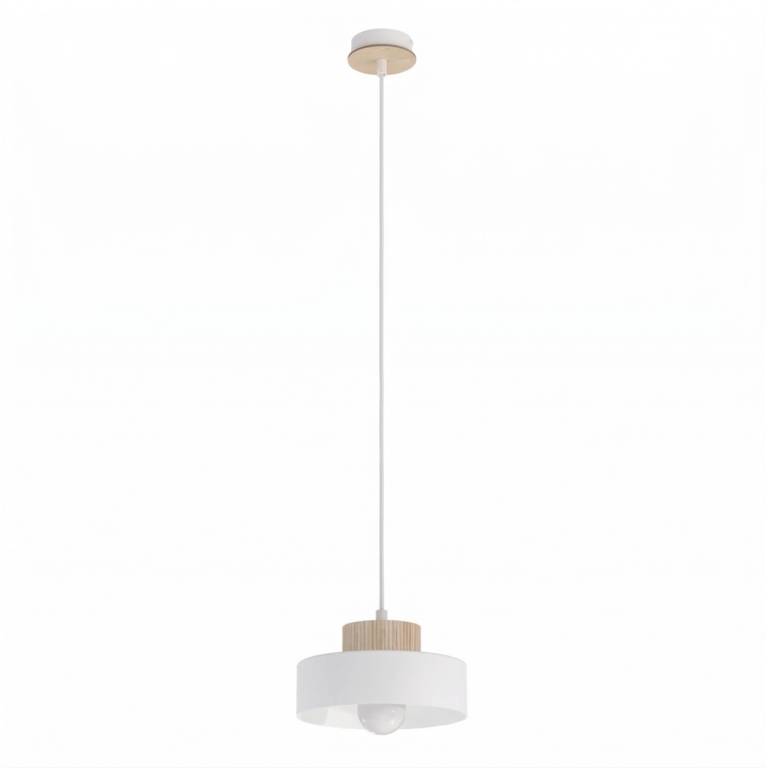 Suspension sur câble KIVI 1xE27/15W/230V blanche