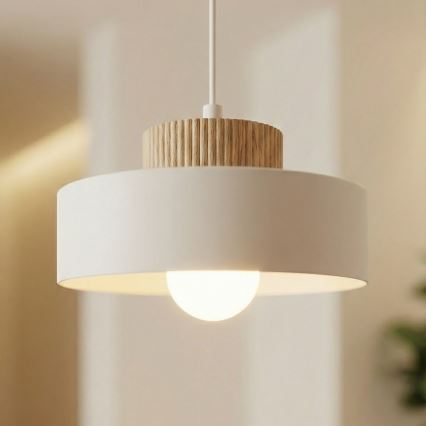 Suspension sur câble KIVI 1xE27/15W/230V blanche