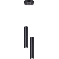 Suspension sur câble LAGOS 2xGU10/10W/230V noire