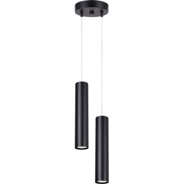 Suspension sur câble LAGOS 2xGU10/10W/230V noire