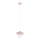 Suspension sur câble LARSO 1xE27/15W/230V rose/beige