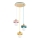 Suspension sur câble LARSO 3xE27/15W/230V multicolore
