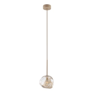 Suspension sur câble LAVA 1xG9/8W/230V beige / beige fumé