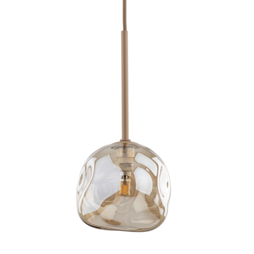 Suspension sur câble LAVA 1xG9/8W/230V beige / beige fumé