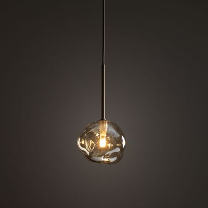 Suspension sur câble LAVA 1xG9/8W/230V beige/fumé beige