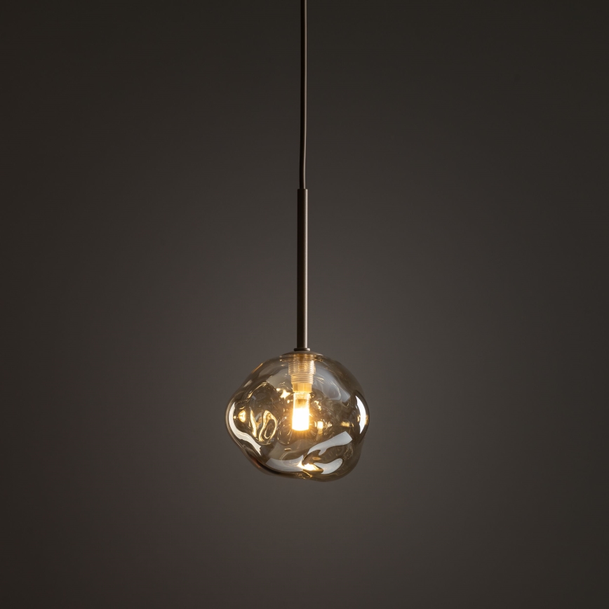 Suspension sur câble LAVA 1xG9/8W/230V beige/fumé beige