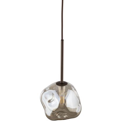 Suspension sur câble LAVA 1xG9/8W/230V bronze/beige fumé