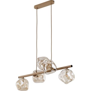Suspension sur câble LAVA 5xG9/8W/230V beige / beige fumé