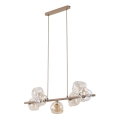 Suspension sur câble LAVA 7xG9/8W/230V beige/beige fumé