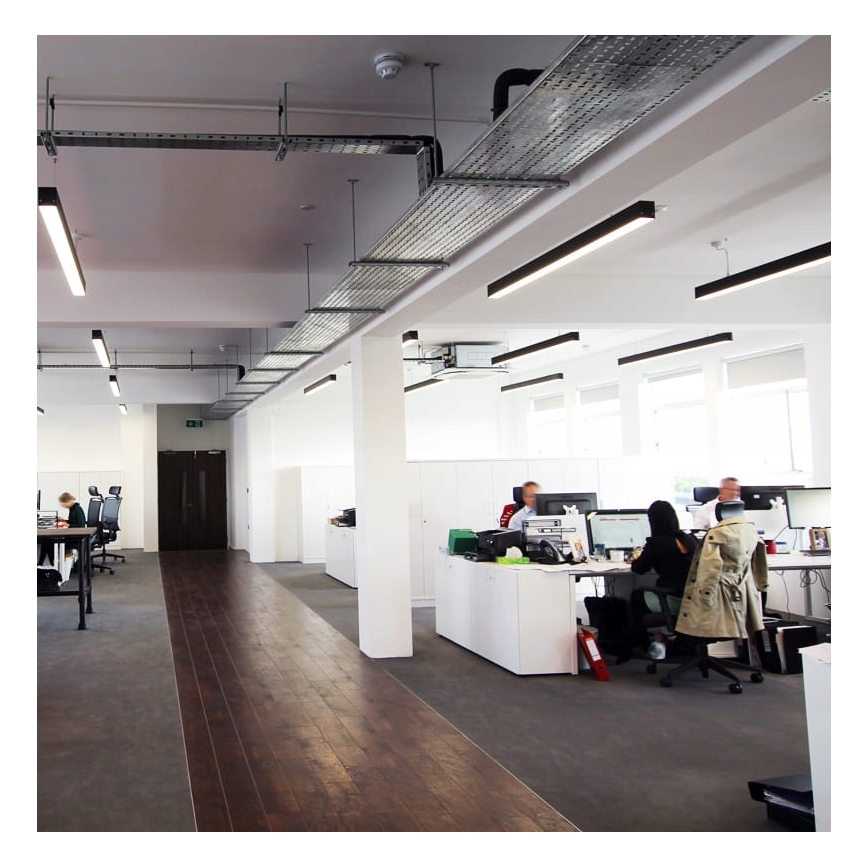 Suspension sur câble LED/44W/230V 3000K 120 cm noire