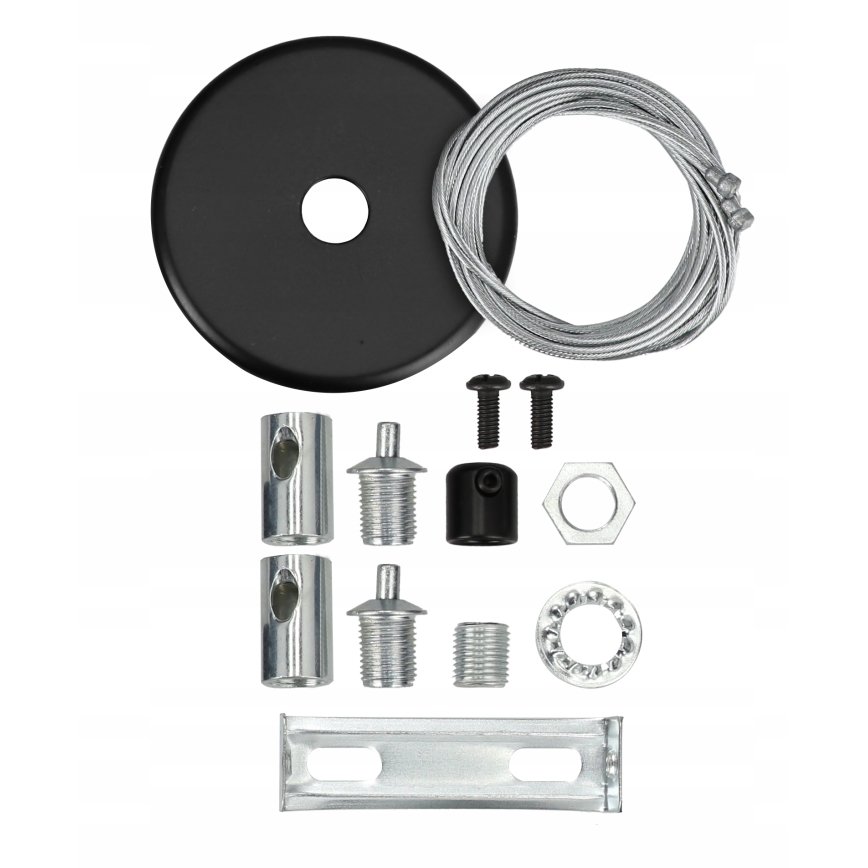 Suspension sur câble LED/44W/230V 3000K 120 cm noire