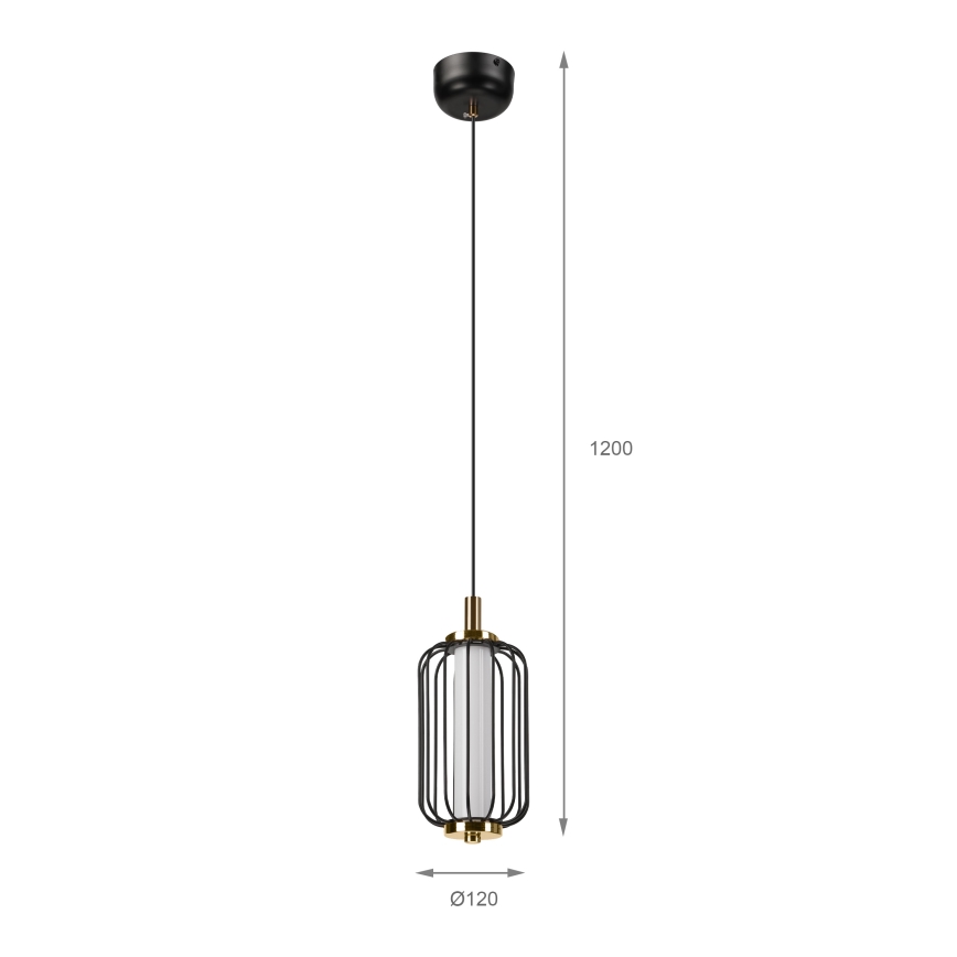 Suspension sur câble LED BONNIE LED/10W/230V 3000K noir