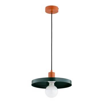Suspension sur câble LITO 1xE27/15W/230V vert/cuivre