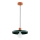 Suspension sur câble LITO 1xE27/15W/230V vert/cuivre