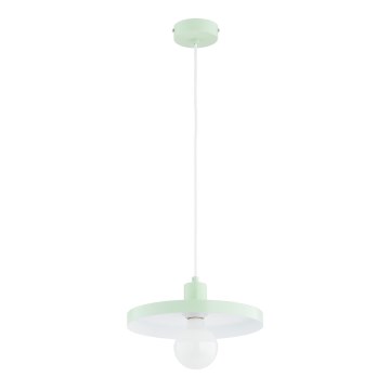 Suspension sur câble LITO 1xE27/15W/230V vert menthe