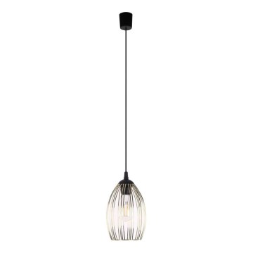Suspension sur câble LIZA 1xE27/15W/230V noir/doré
