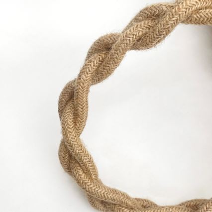 Suspension sur câble LOOMIS 3xE27/15W/230V 130 cm beige/chêne