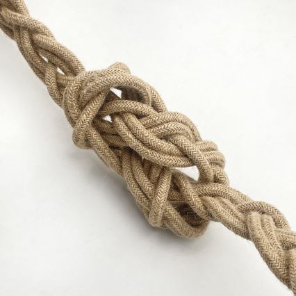 Suspension sur câble LOOMIS 5xE27/15W/230V 130 cm beige/chêne