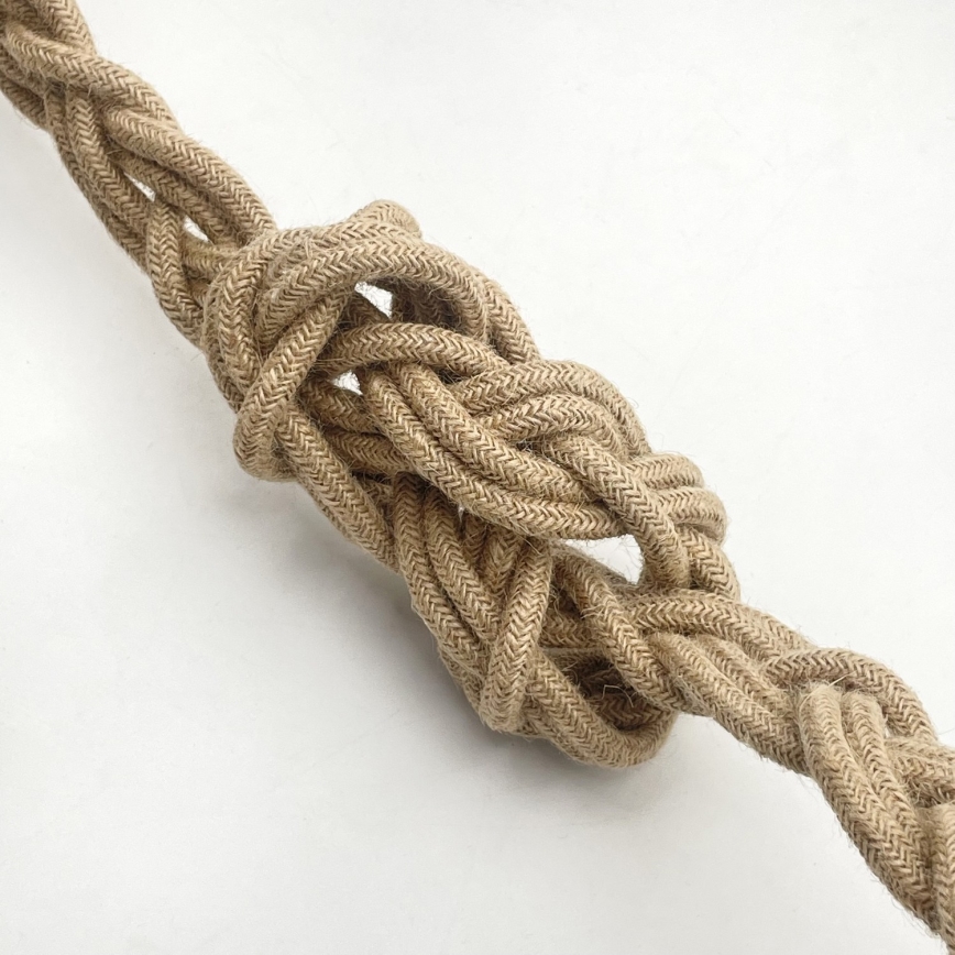 Suspension sur câble LOOMIS 5xE27/15W/230V 130 cm beige/chêne