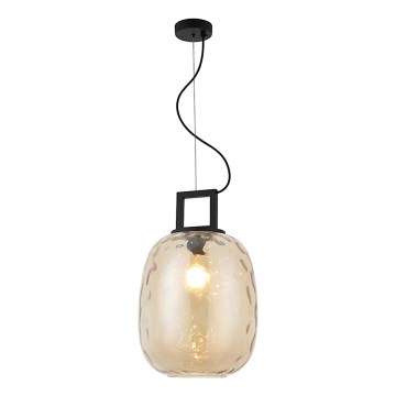Suspension sur câble LUCY 1xE27/40W/230V beige fumé