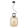 Suspension sur câble LUCY 1xE27/40W/230V beige fumé