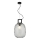 Suspension sur câble LUCY 1xE27/40W/230V noir fumé