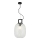 Suspension sur câble LUCY 1xE27/40W/230V noire