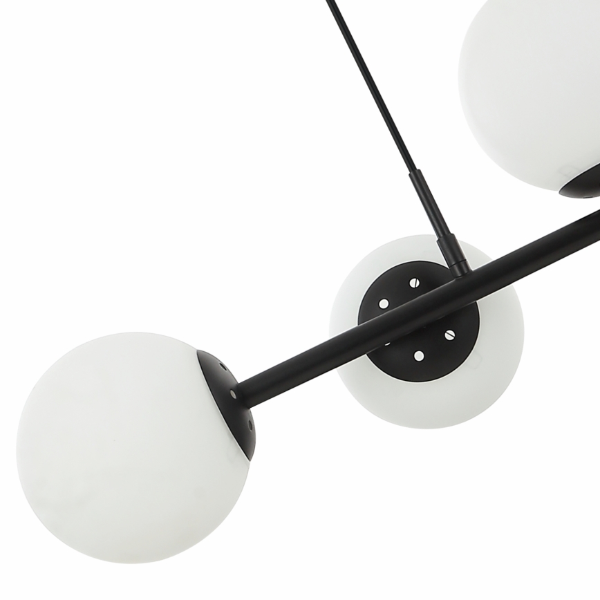 Suspension sur câble MADDIE 5xE14/5W/230V noire