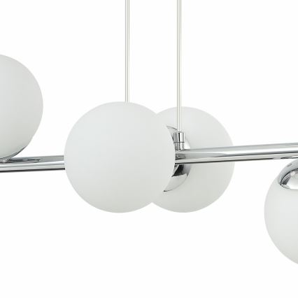 Suspension sur câble MADDIE 6xE14/5W/230V chrome brillant