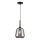 Suspension sur câble MAEVA 1xE27/40W/230V fumé/noir