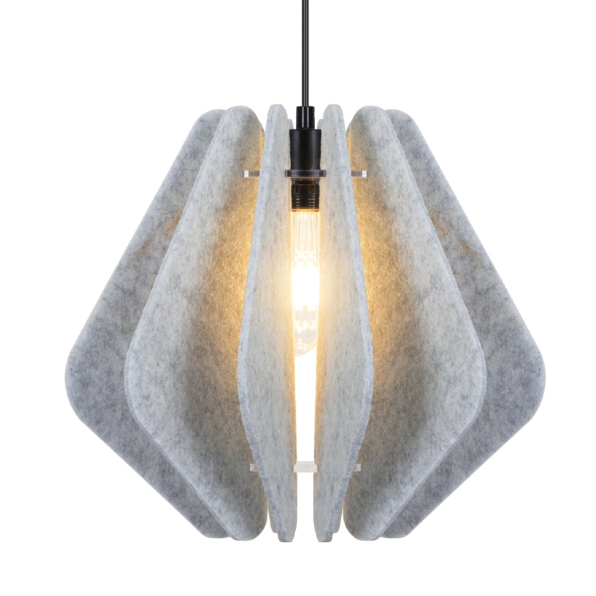 Suspension sur câble MARGARET 1xE27/40W/230V grise