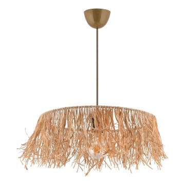 Suspension sur câble MARISKA 1xE27/40W/230V en raphia