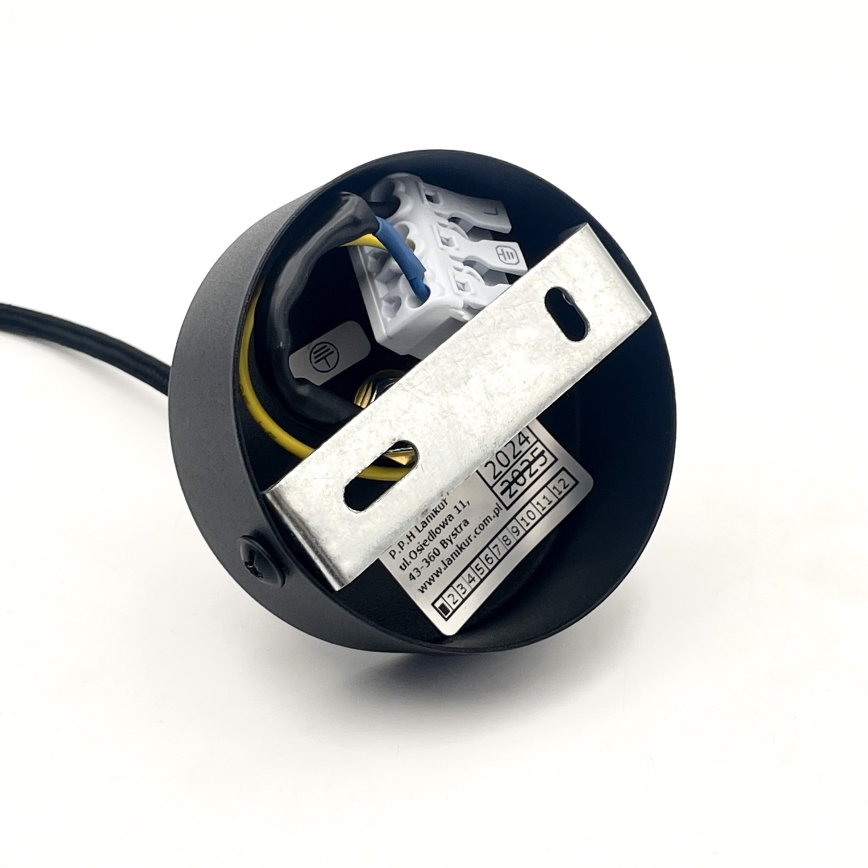 Suspension sur câble MARKUS 1xE27/15W/230V noir/chêne