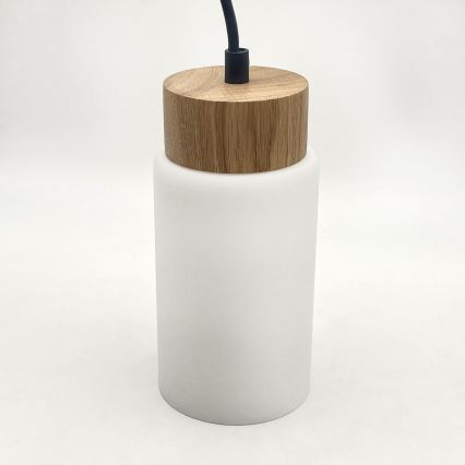 Suspension sur câble MARKUS 5xE27/15W/230V noir/chêne