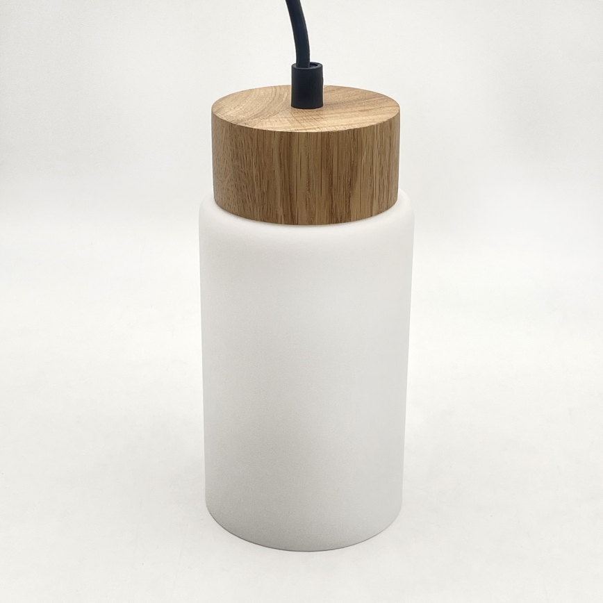 Suspension sur câble MARKUS 5xE27/15W/230V noir/chêne