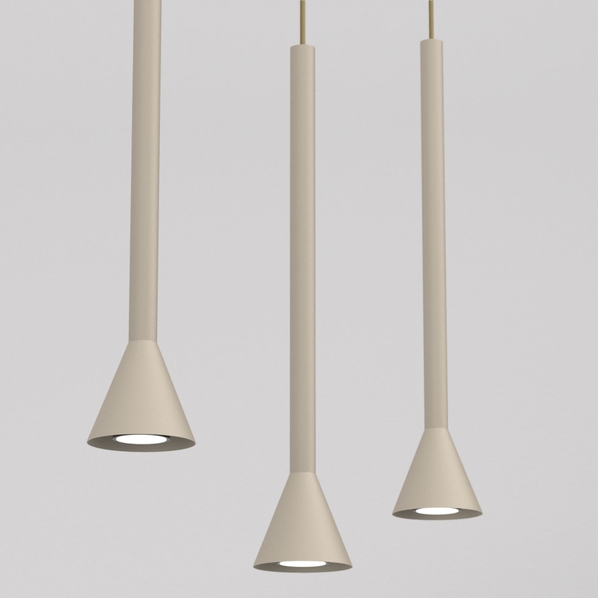 Suspension sur câble MAZZO 3xGU10/8W/230V beige