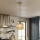 Suspension sur câble MILOU 1xE27/15W/230V dorée/beige fumé