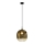 Suspension sur câble MIRROR 1xE27/14W/230V, finition or fumé
