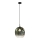 Suspension sur câble MIRROR 1xE27/14W/230V vert fumé