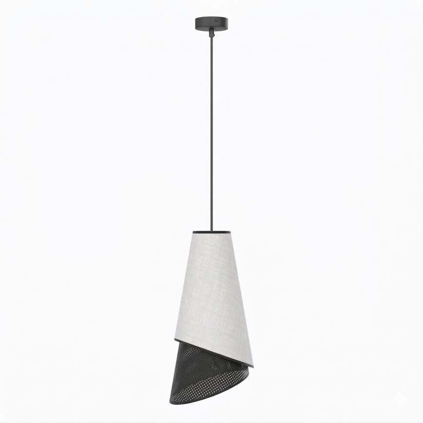 Suspension sur câble MODA 1xE27/15W/230V gris/noir