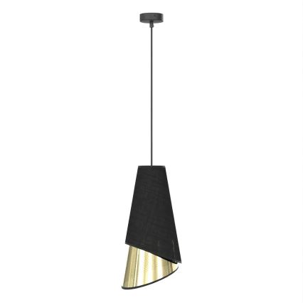 Suspension sur câble MODA 1xE27/15W/230V noir/doré