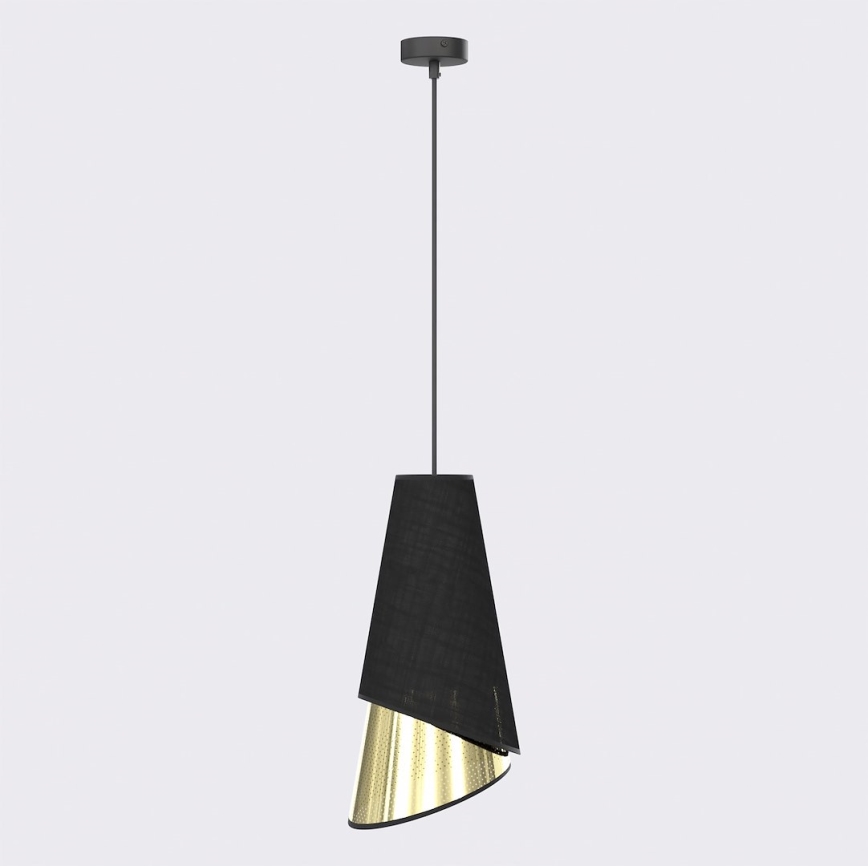 Suspension sur câble MODA 1xE27/15W/230V noir/doré