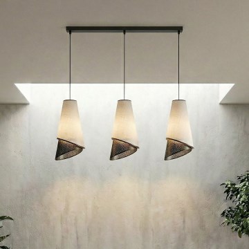 Suspension sur câble MODA 3xE27/15W/230V gris/noir